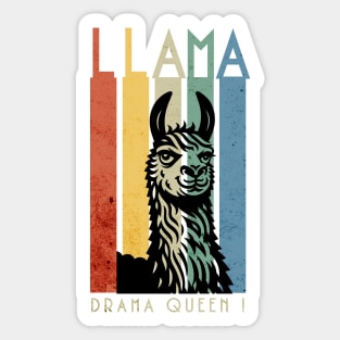 Llama drama queen Sticker